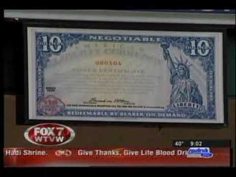 Myself and a few Ron Paul compatriots were interviewed today on our local Fox 7 News affiliate and our NBC affiliate here in Evansville, Indiana. At issue was the seizure of Liberty Dollar property and freeze of assets by FBI and Secret Service agents. In an effort to make the best of a bad situation, we went to first see if we could help in any way, and were at least able to get Ron Paul in the local news for the first time. Thanks to Fox 7 WTVW in Evansville for their fair and sympathetic coverage. Don't know if I can exactly say the same for our NBC affiliate. They obviously had an agenda in their coverage and made several mistakes in their coverage, including saying that the man they interviewed who lost $5000 was suing the Liberty Dollar, which is NOT true! He was actually joining a class action lawsuit to sue the Federal Government. That broadcast can be found among my other videos.