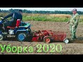 УБОРКА КАРТОФЕЛЯ 2020/ Второй участок/ Мотоблок МТЗ  в работе.