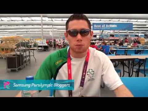 Samsung Blogger - Pre-run snack: Jason Smyth, Paralympics 2012