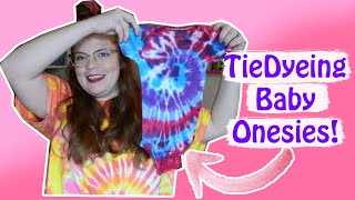 TieDyeing Baby Onesies!