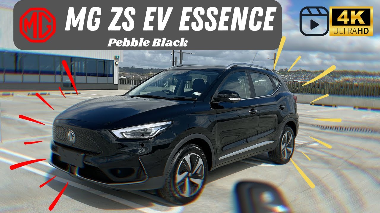 🎥2023 MG ZS EV Essence in Pebble Black -- In-Depth Walkaround, Interior,  Exterior 4K 