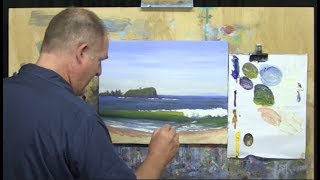 Learn To Paint TV E54 Mudjimba Beach Acrylic Painting Seascape Tutorial