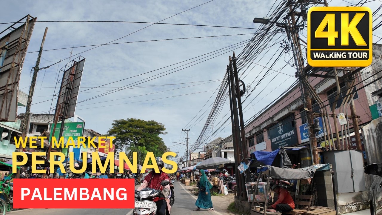 Wet Market Perumnas Palembang, Indonesia
