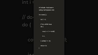 C++ Program: Use do-while Loop | #C++language #shorts #youtubeshorts