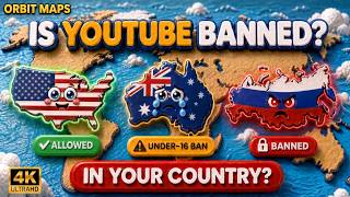 Every Country Where YouTube Is BANNED in 2026 🚫 Is YouTube Blocked in YOUR Country (197 Countries)