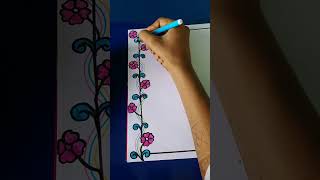 How to draw simple border designeasyborderdesign assignment paper designytshorts trendingviral