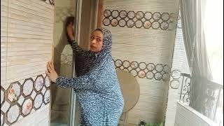 روتين يومي وتنظيف البالاكون والدنيا تدرب تقلب على دماغي 😅🥳