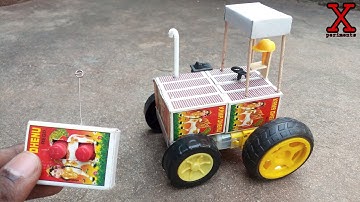 How to Make RC Matchbox Tractor at home | Remote Control Tractor Making From Matchbox