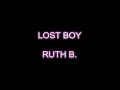 Lost boy - Ruth B. (Karaoke with simple video and high quality sound)