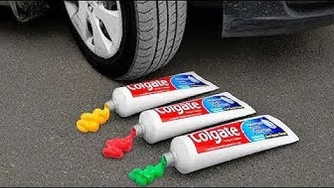 Experiment: Car Vs Giant Toothpaste