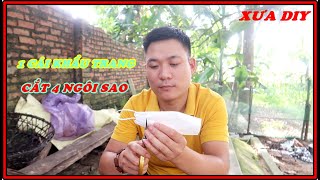 Sáng Tạo: Cắt 1 Cái Khẩu Trang Thành 4 Hình Ngôi Sao