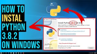 how to install python 3 8 2 on windows10 2024 | easy