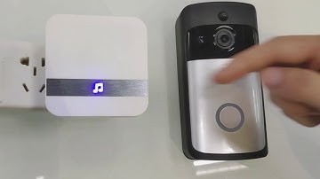 Smart Wireless Doorbell Connect Chime Operated Teach Video