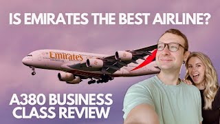 Emirates Business Class Review 🤩 A380 Milan to New York (Two Story Plane WITH A Bar On Board)