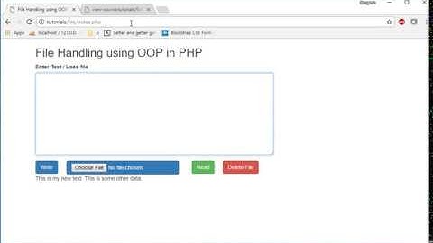 File Handling in PHP: Read data from file