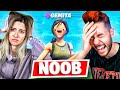 REACCIONANDO A GEMITA JUGANDO POR PRIMERA VEZ FORTNITE - TheGrefg