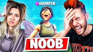 REACCIONANDO A GEMITA JUGANDO POR PRIMERA VEZ FORTNITE  TheGrefg