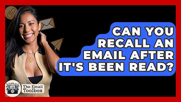 Can You Recall An Email After It