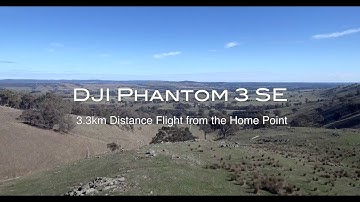 Dji Phantom3 Se Range Test ( P3SE ) 3.3 km (11000ft) Indigo Valley Flight June 11th 2018