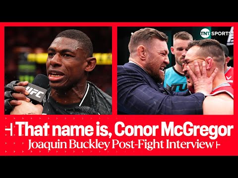 Buckley’s bizarre callout for Conor McGregor 👀 | UFC Fight Night Interview