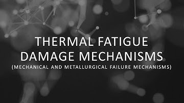 Thermal Fatigue Damage Mechanisms (Mechanical and Metallurgical Failure Mechanisms)