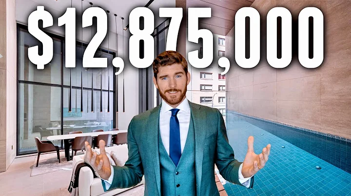 Touring a $12 MILLION Minimalist Modern NYC Apartm...