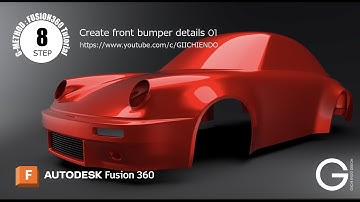 【Fusion360 Car Modeling Tutorial 】Vol.12 Make the front Bunmper