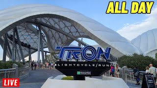 🔴LIVE: All Day Tron Lightcycle at Magic Kingdom Tuesday Walt Disney World 10\/21\/2025