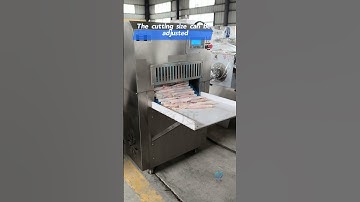 The frozen meat slicer is suitable for slicing boneless cuts of fresh pork, beef rolls, frozen meat