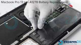 MacBook Pro 13 Unibody Battery Replacement - Wymiana baterii A1322 w MacBook Pro 13" Unibody A1278