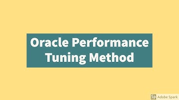 ORACL DATABASE PERFORMANCE TUNING METHODLOGY