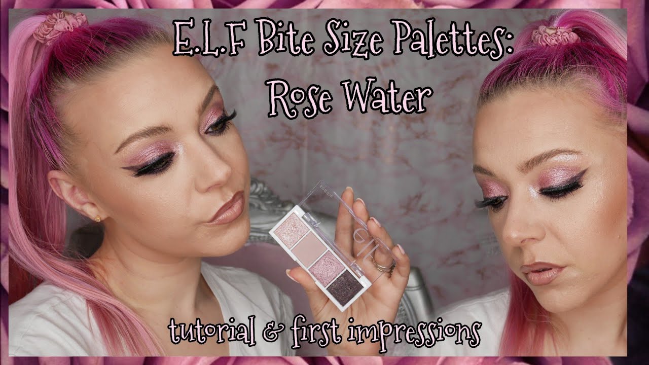 HIT OR MISS? E.L.F BITE SIZE PALETTE: ROSE WATER | TUTORIAL & FIRST IMPRESSIONS |