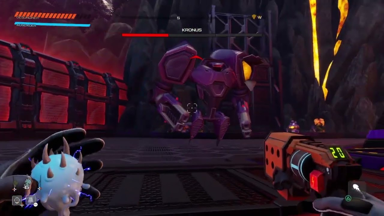 Journey to the savage planet - Kronus Bossfight (easy way without homing missiles) - PS4