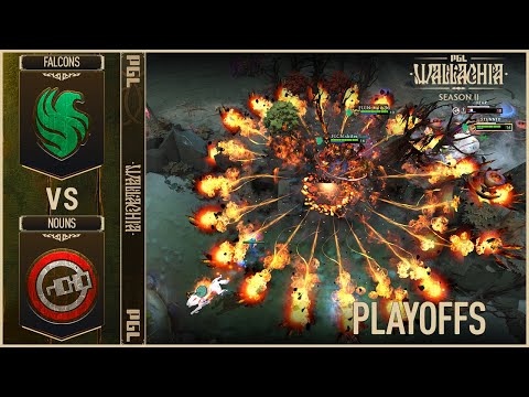 WINNER TO SEMI-FINALS! FALCONS vs NOUNS - OFFICIAL HIGHLIGHTS - PGL Wallachia S2 | DOTA2