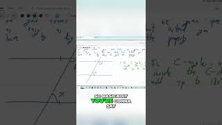 GCSE Math: Finding Angles with Algebra #shorts