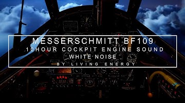 Messerschmitt BF109 | Relaxing Plane Sound | White Noise Sleep Sounds | Deep Sleep | Propeller Plane