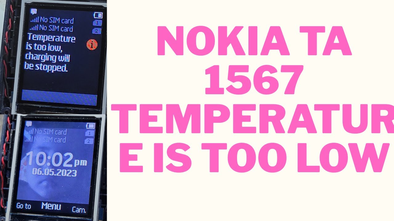 Nokia Ta 1567 Temperature is too low
