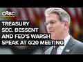 Treasury Secretary Scott Bessent and Fed Chairman Kevin Warsh speak at G20 meeting — 8/31/2026 Episode cover