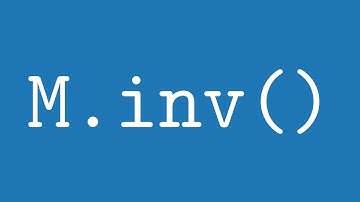 Invertieren von Matrizen in SymPy (Python)