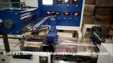 Flow Wrapping Machine for IV Fluid Bottle