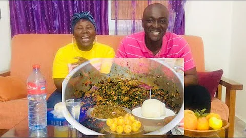 EFO RIRO🍃 Soup 🍲 & Fufu 🍠 MUKBANG. (HAPPY RAMADAN)
