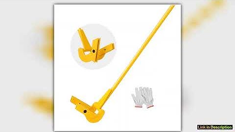 SucceBuy Pallet Pry Bar Buster Carbon Steel Heavy Deck Wrecker Demolition Wood Pallet Tool Breaker