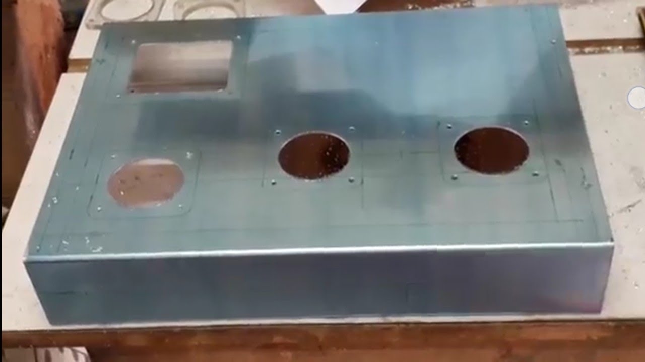 How to make tube amp chassis by trimmer YouTube