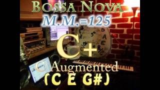 c augmented (c e g#) bossa nova - m.m.=125 - one chord backing track