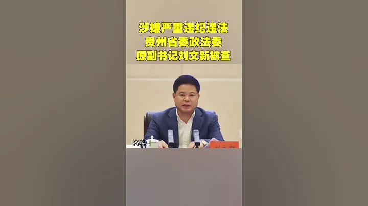 贵州省委政法委原副书记刘文新被查 - 天天要闻