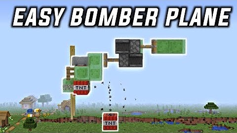 How To Make A EASY BOMBER PLANE In Minecraft 1.15.2 (Tutorial)