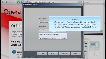 Adding Email accounts in Opera