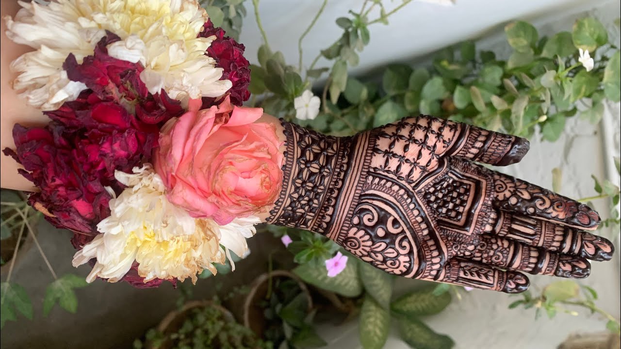 Mehendi design/henna tutorial/simple mehendi design/henna art