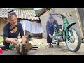 Completely repair and restore the honda 50cc engine of the supper cup car girl mechanic
