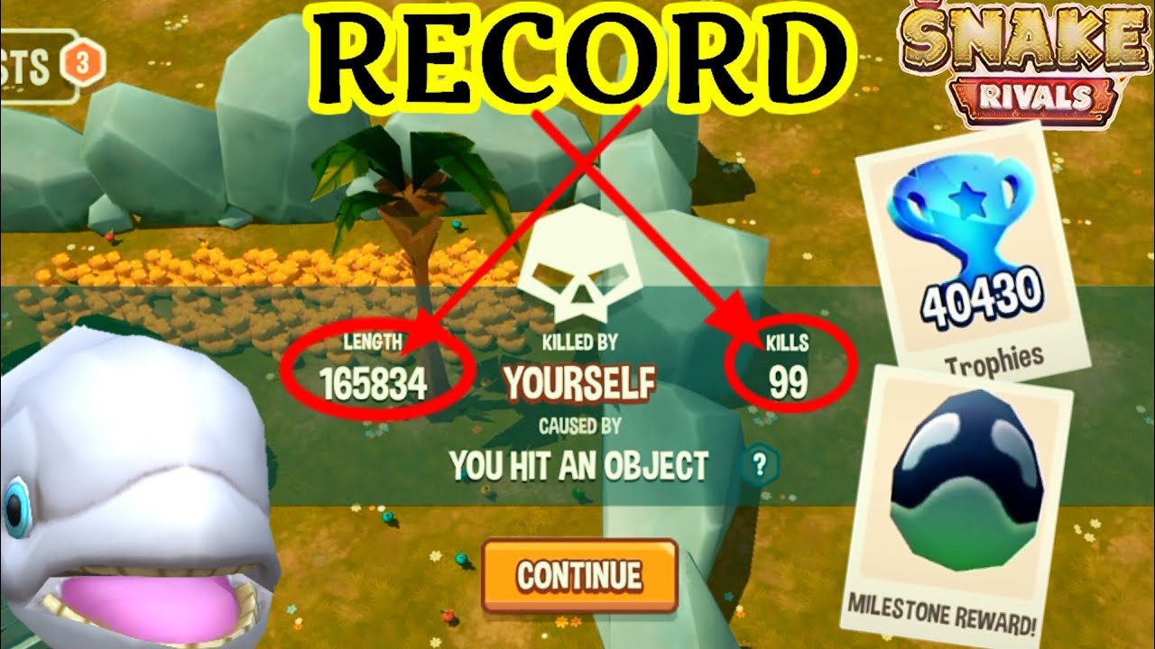 Classic Gameplay - Snake SEOSAN3! New Egg // Record Score 165K // Snake Rivals